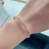 Wholesale Women's Fashion Light Luxury 925 Silver Bracelet With Geometric Pattern And Electroplating Process