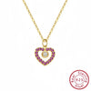 Wholesale Women's Fashion Love Necklace In 925 Sterling Silver With Heart Shape Design