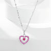 Wholesale Women's Fashion Love Necklace In 925 Sterling Silver With Heart Shape Design