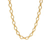 Wholesale Women's Fashion Narrow Cross Chain With Cross Buckle Necklace Stainless Steel And Titanium Steel Geometric Design Pvdp Furnace Real Gold Treatment