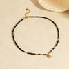 Wholesale Women's Fashion Natural Stone Necklace With Stainless Steel Star Pendant And Geometric Pattern Electroplated