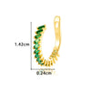 Wholesale Women's Fashion Ol Copper Ushaped Inlaid Zircon Antipain Ear Clips