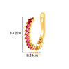 Wholesale Women's Fashion Ol Copper Ushaped Inlaid Zircon Antipain Ear Clips