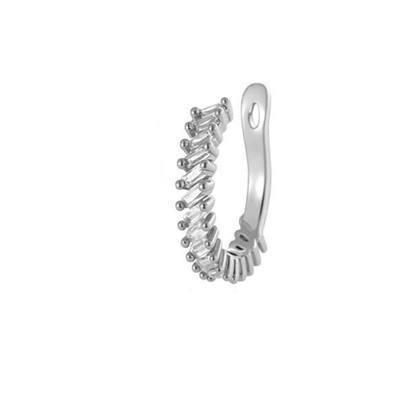 Wholesale Women's Fashion Ol Copper Ushaped Inlaid Zircon Antipain Ear Clips