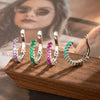 Wholesale Women's Fashion Ol Copper Ushaped Inlaid Zircon Antipain Ear Clips