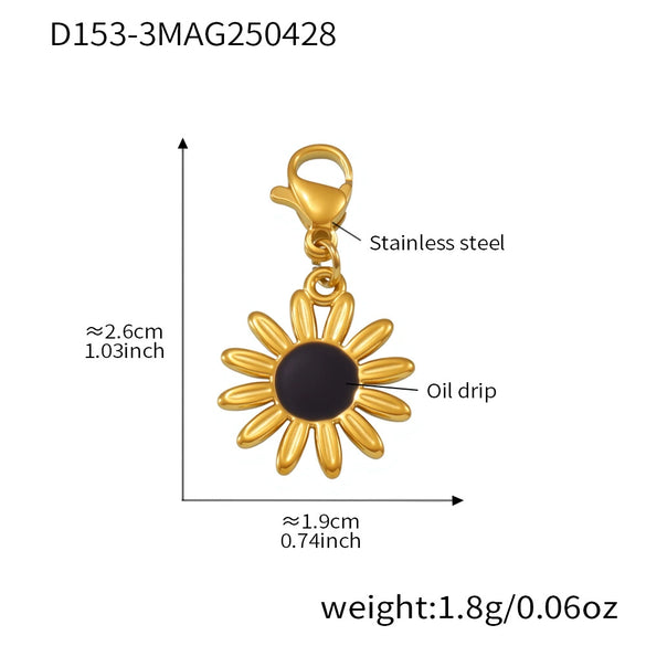Wholesale Women's Fashion Ol Geometric Natural Stone Necklace With Titanium Steel Pendant And Stainless Steel Chain Electroplated With 18K Gold