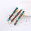 Wholesale Women's Fashion Ol Natural Square Acetic Acid Color Duckbill Hairpin Set With Electroplating