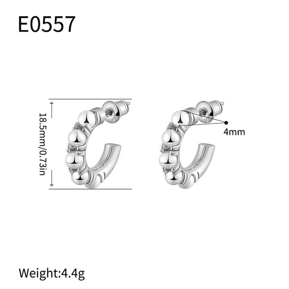 Wholesale Women's Fashion Pearl Geometric Earrings With Electroplating