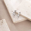 Wholesale Women's Fashion Pearl Geometric Earrings With Electroplating