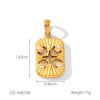 Wholesale Women's Fashion Pendant Jewelry Stainless Steel With Natural Stone Oil Inlaid Zircon And Star Pattern
