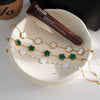 Wholesale Women's Fashion Plants And Flowers Design Electroplated Stainless Steel Necklace And Bracelet Jewelry