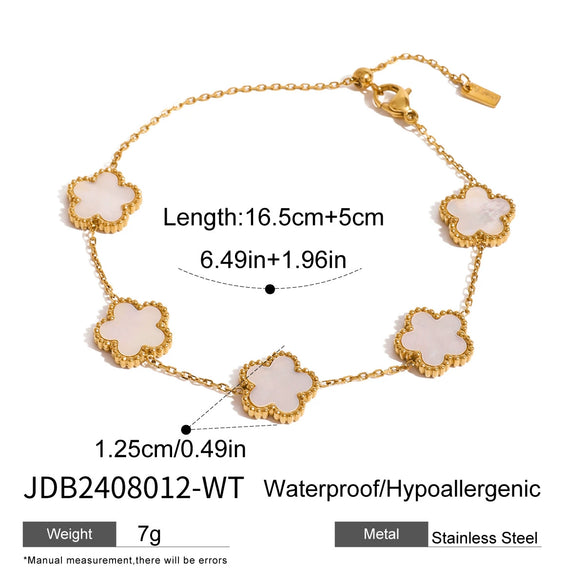 Wholesale Women's Fashion Plants And Flowers Design Electroplated Stainless Steel Necklace And Bracelet Jewelry