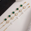 Wholesale Women's Fashion Plants And Flowers Design Electroplated Stainless Steel Necklace And Bracelet Jewelry