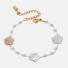 Wholesale Women's Fashion Plants And Flowers Design Electroplated Stainless Steel Necklace And Bracelet Jewelry