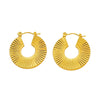 Wholesale Women's Fashion Retro Earrings Stainless Steel Geometric Electroplating