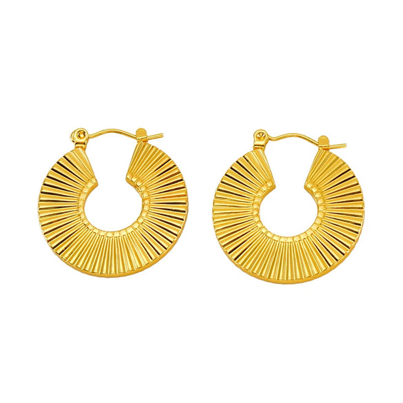 Wholesale Women's Fashion Retro Earrings Stainless Steel Geometric Electroplating