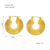 Wholesale Women's Fashion Retro Earrings Stainless Steel Geometric Electroplating