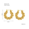 Wholesale Women's Fashion Retro Earrings Stainless Steel Geometric Electroplating