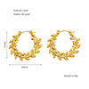 Wholesale Women's Fashion Retro Earrings Stainless Steel Geometric Electroplating