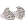 Wholesale Women's Fashion Retro Elegant Geometric Stainless Steel 18K Gold Plated Cast Microinlaid Earrings