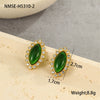 Wholesale Women's Fashion Retro Exaggerated Geometric Stainless Steel 18K Gold Plated Earrings Jewelry