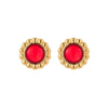 Wholesale Women's Fashion Retro Exaggerated Geometric Stainless Steel 18K Gold Plated Earrings Jewelry