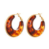 Wholesale Women's Fashion Retro Geometric Stainless Steel 18K Electroplated Earrings