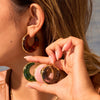 Wholesale Women's Fashion Retro Geometric Stainless Steel 18K Electroplated Earrings
