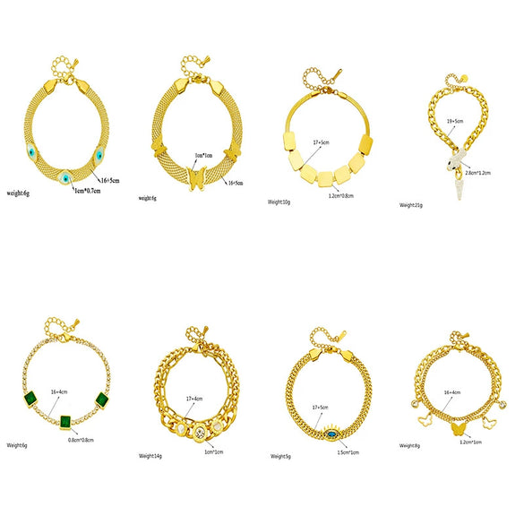 Wholesale Women's Fashion Retro Highend Titanium Steel Hollow Butterfly Pendant Bracelet With Electroplated Metal Chain