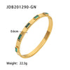 Wholesale Women's Fashion Retro Stainless Steel Zircon Geometric Bracelet