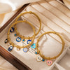 Wholesale Women's Fashion Retro Titanium Steel Heart Shape Personality Electroplated Bracelet