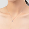 Wholesale Women's Fashion S925 Sterling Silver Inlaid Zircon Diamond Eyes Clavicle Necklace