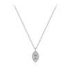 Wholesale Women's Fashion S925 Sterling Silver Inlaid Zircon Diamond Eyes Clavicle Necklace
