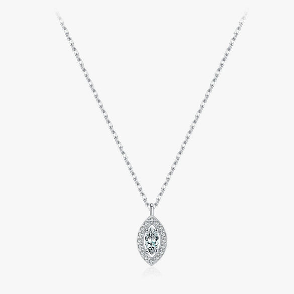 Wholesale Women's Fashion S925 Sterling Silver Inlaid Zircon Diamond Eyes Clavicle Necklace