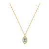 Wholesale Women's Fashion S925 Sterling Silver Inlaid Zircon Diamond Eyes Clavicle Necklace