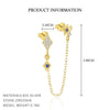 Wholesale Women's Fashion S925 Sterling Silver Star Shape Ultraflash Zircon Earrings With Natural Style