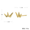 Wholesale Women's Fashion Silver Electroplated Geometric Earrings