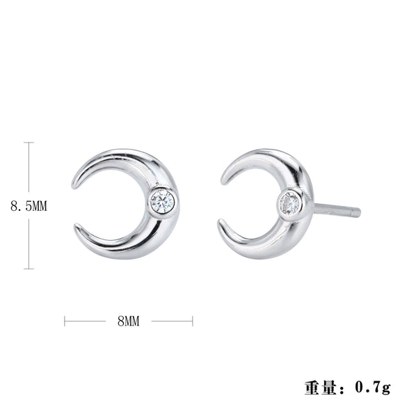 Wholesale Women's Fashion Silver Electroplated Geometric Earrings