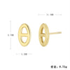 Wholesale Women's Fashion Silver Electroplated Geometric Earrings