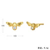 Wholesale Women's Fashion Silver Electroplated Geometric Earrings