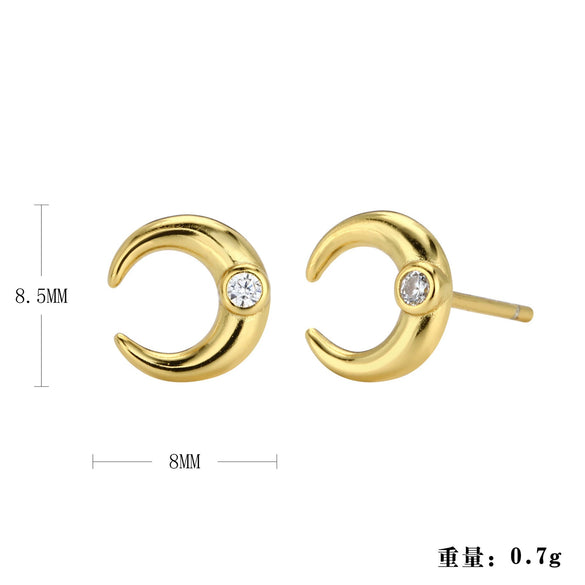 Wholesale Women's Fashion Silver Electroplated Geometric Earrings