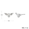 Wholesale Women's Fashion Silver Electroplated Geometric Earrings