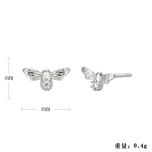 Wholesale Women's Fashion Silver Electroplated Geometric Earrings