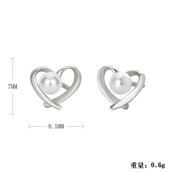 Wholesale Women's Fashion Silver Electroplated Geometric Earrings