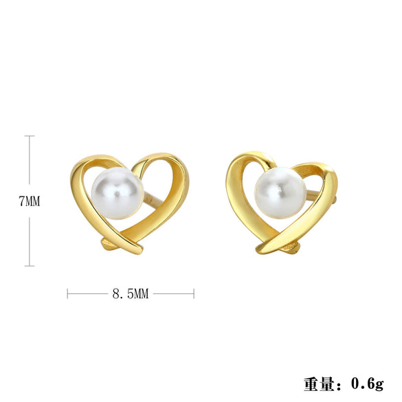 Wholesale Women's Fashion Silver Electroplated Geometric Earrings