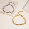 Wholesale Women's Fashion Simple Geometric Titanium Steel Pig Nose Anklet