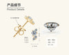 Wholesale Women's Fashion Simple Geometric Ushape Moissanite Earrings S925 Sterling Silver Electroplated