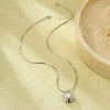 Wholesale Women's Fashion Simple Highend Pearl Pendant Stainless Steel Necklace With Round Pattern And Electroplating Process
