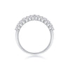 Wholesale Women's Fashion Simple Popular 925 Silver Geometric Moissanite Ring Set With Diamonds