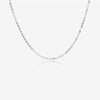 Wholesale Women's Fashion Simple 925 Silver Chain Necklace And Bracelet With Gold And Platinum Electroplating And Diamond Design